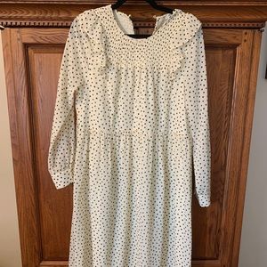 Madewell Cream Polka Dot Dress